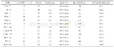 表4 安装井组的基本参数