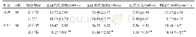 《表4 两组血流动力学指标水平比较（±s)》