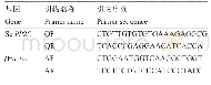 《表2 基因实时荧光定量RT-PCR引物序列》