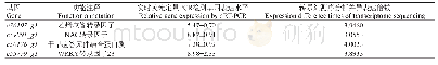 表5 差异表达的转录因子基因实时荧光定量PCR检测结果