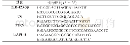 表1 引物序列：miR-425-5p通过下调PTEN表达对促进乳腺癌细胞增殖、迁移及侵袭的影响