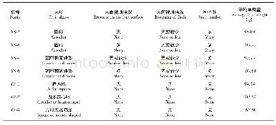 表1 野生柿种质果实性状