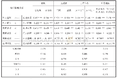 表6 多群组SEM标准化路径系数及适配度指数估计结果表