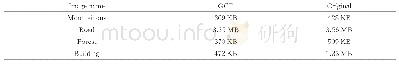 表4 存储大小：基于曲率滤波优化的遥感影像去雾算法