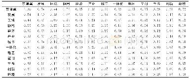 《表6 高频词相关矩阵：京津冀协同发展研究领域文献特征与热点——基于文献计量和共词分析》
