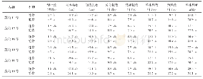 表2 轮作和连作对花生植株农艺性状的影响