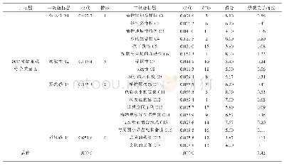 表2 AHP评价模型指标权重与排序及景观美学指数