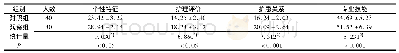 表1 两组护士岗位胜任力比较(分，±s)