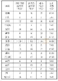 表8 河南省地方政府信用评级得分