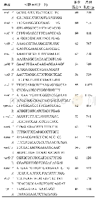 《表1 耐药基因引物：四川兔源大肠埃希菌的耐药性及耐药基因检测》