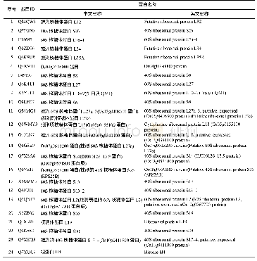 表3 Ⅱ优998种子在贮藏前后出现的代表性差异蛋白