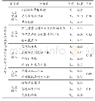 表4 旅游目的地竞争力投入指标权重