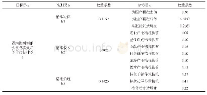 表2 溆浦县精准扶贫落实效果评价指标体系的权重