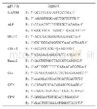 《表1 基因引物序列：唑来膦酸对大鼠骨髓间充质干细胞增殖及成骨分化的作用研究》