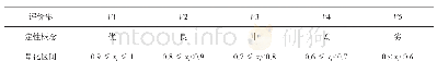 表2 评价集V定性概念和方案层指标量化区间对应关系表