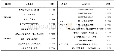 表2 跨境电商产业竞争力水平评价指标体系及二级指标权重