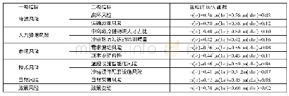 《表8 二级指标生成的BPA函数一览表》