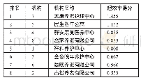 表2 蚌埠市社会办养老机构的超效率得分一览表