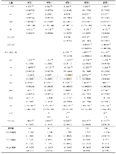 表5 替换被解释变量指标的GMM回归