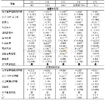 表4 联立方程模型的跨国数据估计结果