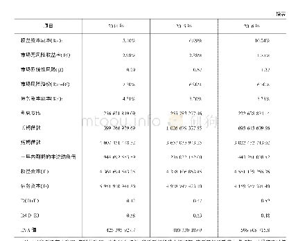 《表1 赛轮金宇2014—2016年EVA值计算结果》