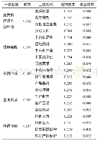 表2 各级指标相对权重和组合权重