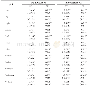 表3 空间杜宾模型估计结果