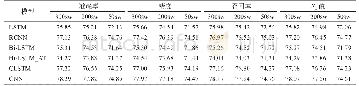 表4 使用字向量的实验结果