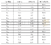 《表3 二级评价指标的权重集》