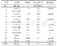 表1 全局特征提取网络结构