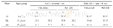 表2 Al、Mg和Zn的晶体结构与点阵常数