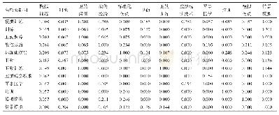 表4 高频关键词相似矩阵（部分）