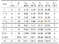 表1 土体参数表：裙边加固对邻近基坑的既有桥梁结构保护效果研究
