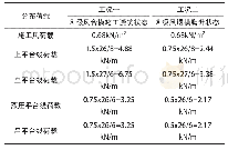 表1 施工荷载取值及分布分析表