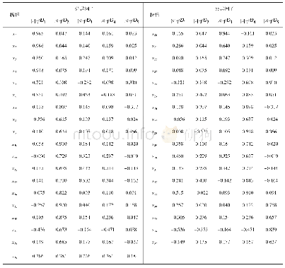 《表2 旋转后的因子载荷矩阵》