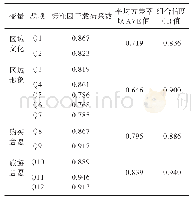 《表4 因子载荷系数、AVE和CR指标结果》