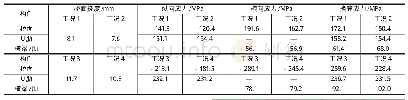 表1 设计荷载（工况1、工况2）和超载荷载（工况3、工况4）应力汇总表