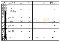 表1 地层剖面及设计参数