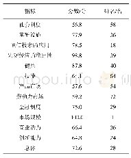 表2 中国全球竞争力具体得分及排名