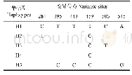 表3 甜菜夜蛾不同单倍型COⅠ基因变异