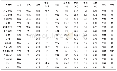 《表4 不同青黄皮尖椒品种商品性的比较》