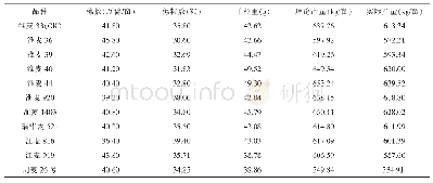 表4 不同小麦品种籽粒产量及其构成比较