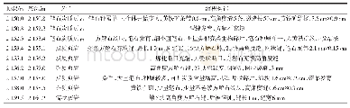 《表1 彭水地区彭页1井岩心裂缝描述》