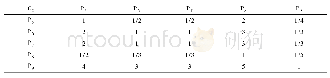 表4 C2-P判断矩阵：基于层次分析法的桥梁施工风险识别及评估分析