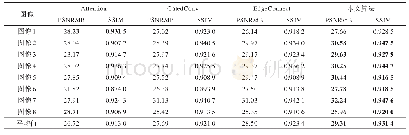 表4 遮挡2时不同算法的PSNR和SSIM