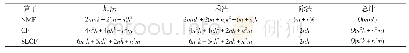 表1 在NMF、CF、SLCF中每次迭代运算的个数