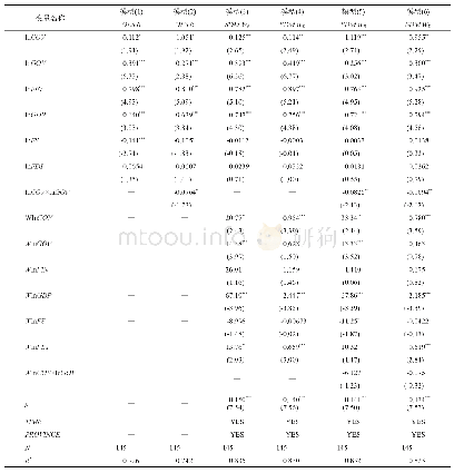 表4 空间杜宾模型估计结果