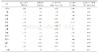 表2 Malmquist指数测度的全要素生产率变化情况