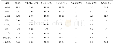 表1 岩层物理力学参数Tab.1 Physical and mechanical parameters of rock strata