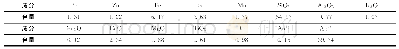 表1 矿石化学成分分析结果